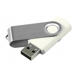 Флеш-память под логотип 8, 16, 32, 64 Гб USB TWISTER 2.0 белый